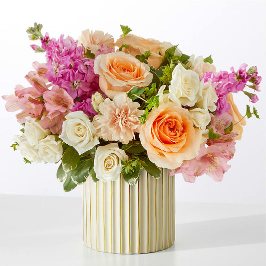 Paradise Bouquet with Ivory Vase – EASTON'S FLOWERS, Mount Vernon IL