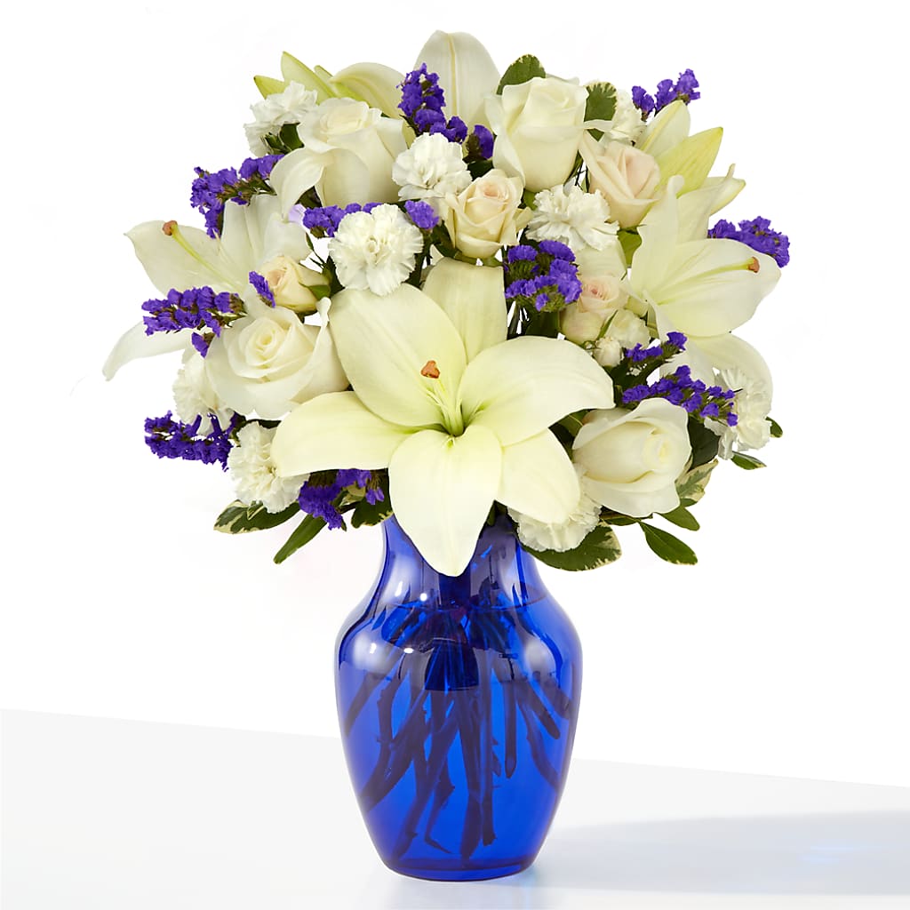 Sapphire Rush Bouquet – EASTON'S FLOWERS, Mount Vernon IL