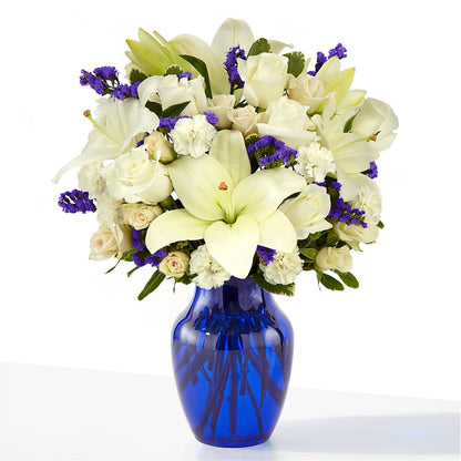 Sapphire Rush Bouquet – EASTON'S FLOWERS, Mount Vernon IL