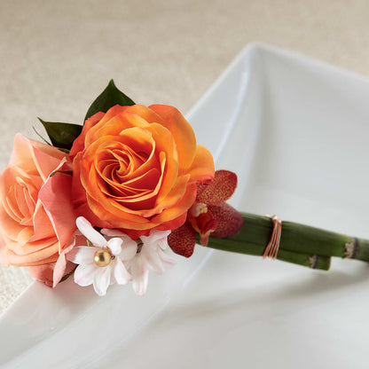 Sunset Dream Boutonniere – EASTON'S FLOWERS, Mount Vernon IL
